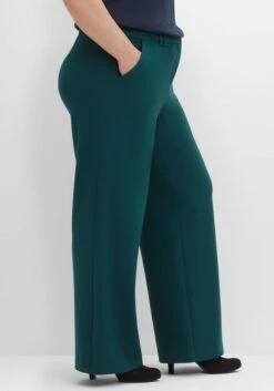 Sheego Weite Hose Mit Streifenstruktur, Extralanges Bein -Sommertraum Mode 14520701685 04GUV 02 SH