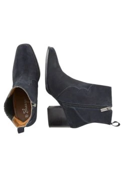 Stiefelette Aus Weichem Leder, Mit Blockabsatz -Sommertraum Mode 14526700018 04GZA 00 SH