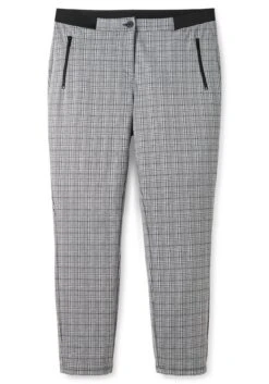 Sheego Schmale Hose Im Karomuster, Mit Teilgummibund -Sommertraum Mode 14530400404 04GX3 00 SH