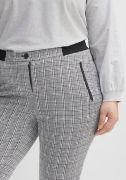 Sheego Schmale Hose Im Karomuster, Mit Teilgummibund -Sommertraum Mode 14530400404 04GX5 02 SH