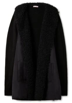 Longstrickjacke Mit Kragen In Felloptik, Verschlusslos -Sommertraum Mode 14532600289 04HDX 00 SH