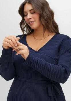 Sheego Wickelshirt Mit Bindeband, In Gerippter Optik -Sommertraum Mode 14547000018 04HKR 02 SH