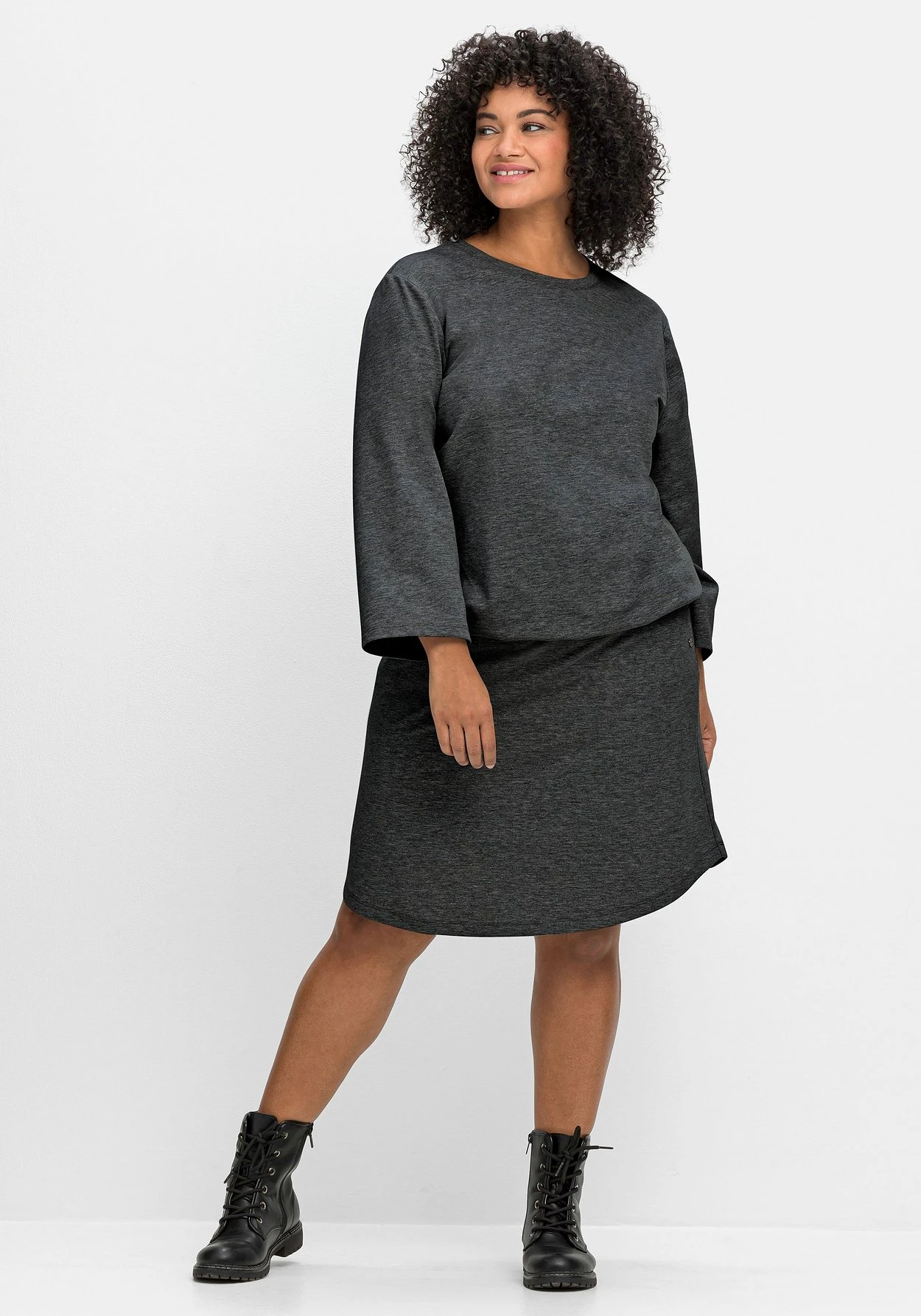 Sheego Jerseyrock Mit Gummizugbund Und Kordel 3 Sheego Jerseyrock Mit Gummizugbund Und Kordel