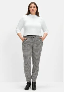 Sheego Langarmshirt Mit Angekräuseltem Stehkragen -Sommertraum Mode 14557400011 04J4Z 02 SH