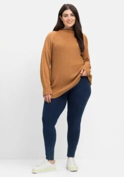 Sheego Leggings In Denimoptik, Mit Breiter Passe -Sommertraum Mode 14558700330 04IIF 02 SH