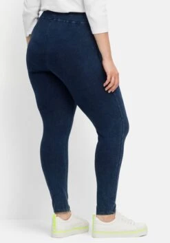 Sheego Leggings In Denimoptik, Mit Breiter Passe -Sommertraum Mode 14558700330 04IIG 02 SH
