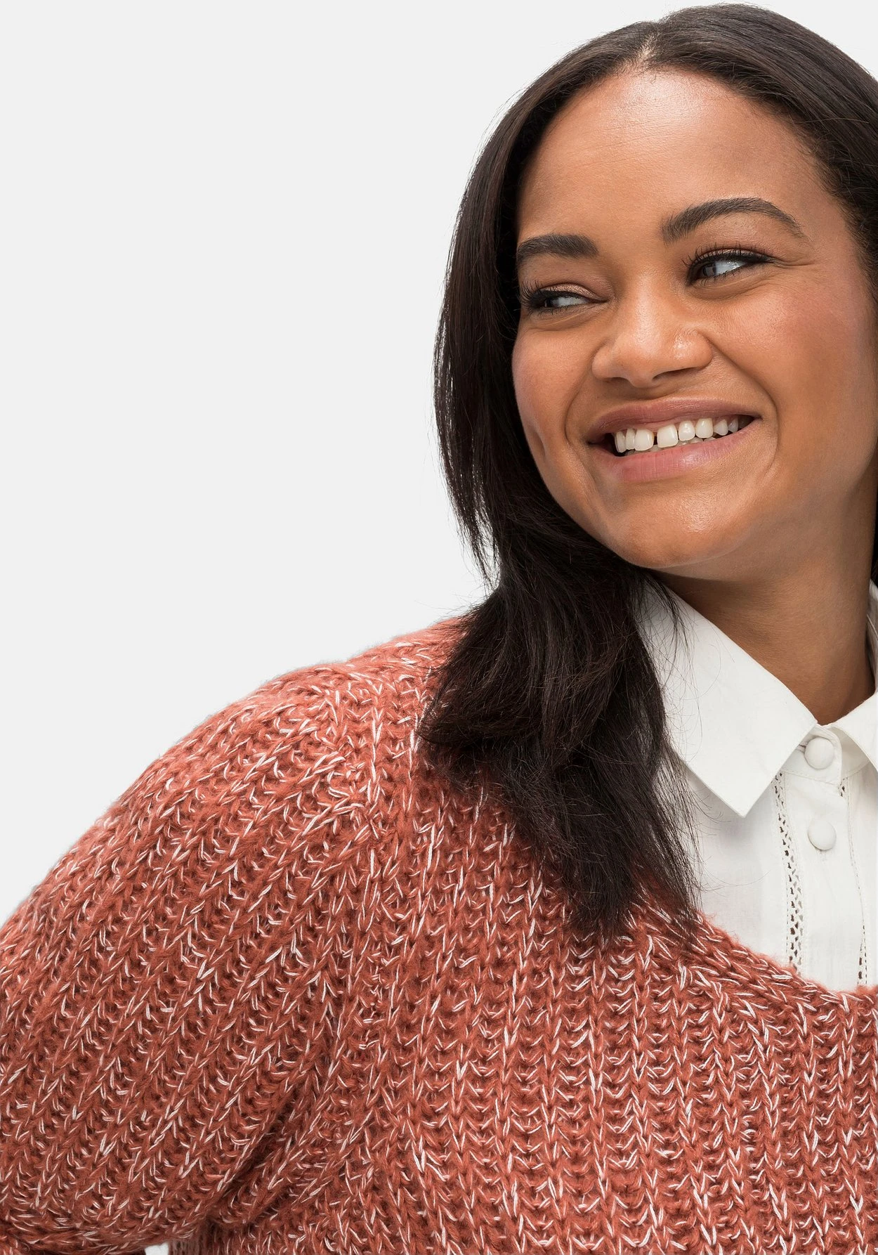 Melierter Pullover Mit Kabelstrickmuster 7 Melierter Pullover Mit Kabelstrickmuster – Bild 5