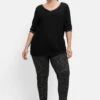 Sheego Leggings In Salz- Und-Pfeffer-Optik 2 Sheego Leggings In Salz- Und-Pfeffer-Optik -Sommertraum Mode 14570300289 04IPA 02 SH