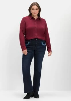 Sheego Shirtbluse Mit Hemdkragen, Aus Viskose -Sommertraum Mode 14571000265 04JNG 02 SH