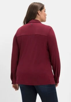 Sheego Shirtbluse Mit Hemdkragen, Aus Viskose -Sommertraum Mode 14571000265 04JNL 02 SH