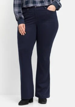 Sheego Bootcut-Hose In Five-Pocket-Form, Elastische Qualität