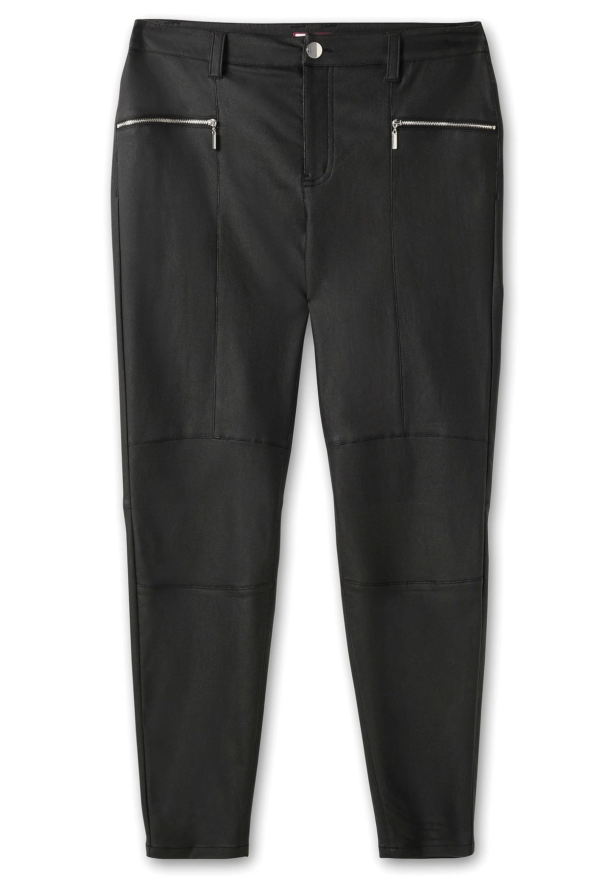 Schmale Stretchhose Mit Leichtem Schimmer 6 Schmale Stretchhose Mit Leichtem Schimmer – Bild 4