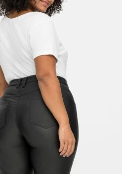 Schmale Stretchhose Mit Leichtem Schimmer 15 Schmale Stretchhose Mit Leichtem Schimmer -Sommertraum Mode 14575500289 04ITU 02 SH