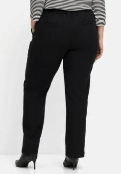 Sheego Gerade Hose Mit Gummibund Und Satinpiping -Sommertraum Mode 14579700289 04IJK 02 SH