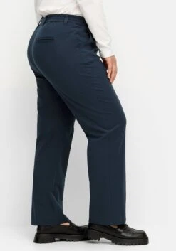 Sheego Gerade Businesshose Mit Biesen Und Teilgummibund -Sommertraum Mode 14580900035 04UVD 02 SH