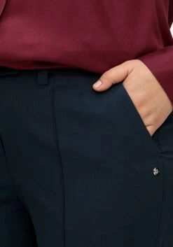 Sheego Gerade Businesshose Mit Biesen Und Teilgummibund -Sommertraum Mode 14580900035 04UVJ 02 SH