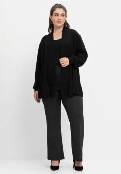 Sheego Bootcut-Hose Mit Schlupfbund, Salz- Und-Pfeffer-Optik