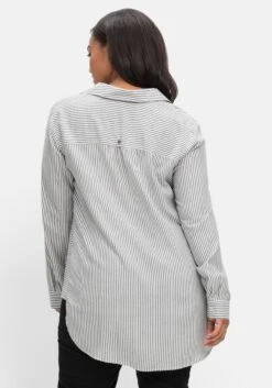 Sheego Gestreifte Longtunika Mit Gerundetem Saum 10 Sheego Gestreifte Longtunika Mit Gerundetem Saum -Sommertraum Mode 14583802108 04JMF 02 SH