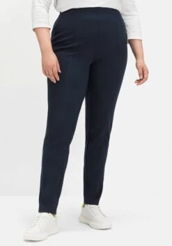 Sheego Jerseyhose Aus Interlock, Schmale Beinform