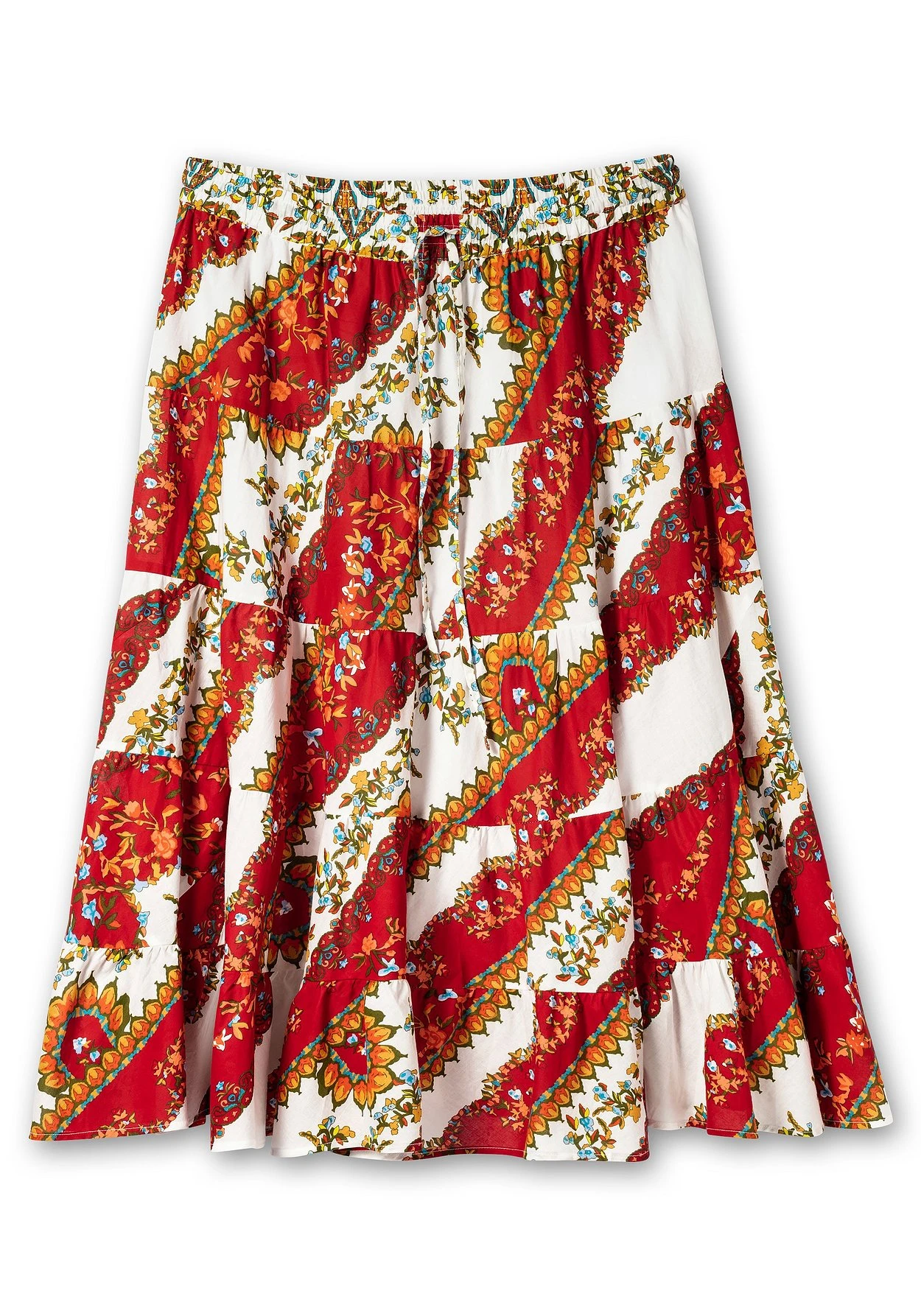 Maxirock Mit Stufen Und Alloverdruck 6 Maxirock Mit Stufen Und Alloverdruck – Bild 4