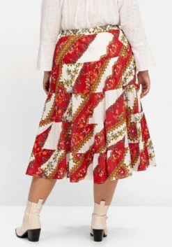 Maxirock Mit Stufen Und Alloverdruck 11 Maxirock Mit Stufen Und Alloverdruck -Sommertraum Mode 14667800779 04LLR 02 SH