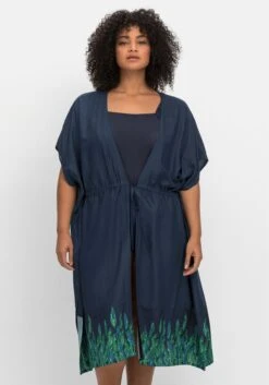 Sheego Strand-Kaftan Mit Bordürendruck -Sommertraum Mode 14668000018 04LSK 02 SH