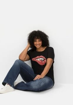 T-Shirt Mit Frontdruck, In Jersey-Qualität 11 T-Shirt Mit Frontdruck, In Jersey-Qualität -Sommertraum Mode 14668900377 04LP0 02 SH