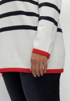 Sheego Pullover Mit Streifen, Im Baumwollmix -Sommertraum Mode 14674401786 04LF5 02 SH