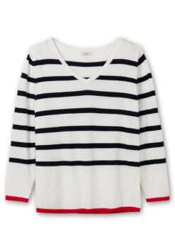 Sheego Pullover Mit Streifen, Im Baumwollmix -Sommertraum Mode 14674401786 04LF7 00 SH