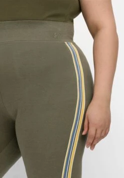 Sheego Leggings Mit Seitlichem Galonstreifen -Sommertraum Mode 14687000131 04MBL 02 SH