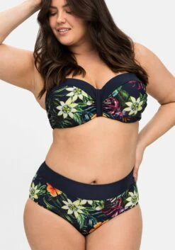 Bikinihose Mit Blumendruck Und Shaping-Einsatz -Sommertraum Mode 14740001406 04MNB 02 SH
