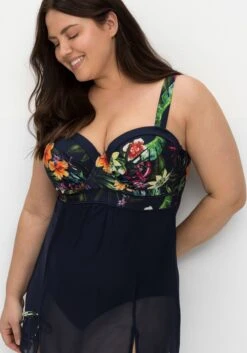 Badekleid Mit Transparentem Mesh-Rock 13 Badekleid Mit Transparentem Mesh-Rock -Sommertraum Mode 14740401406 04MGM 02 SH