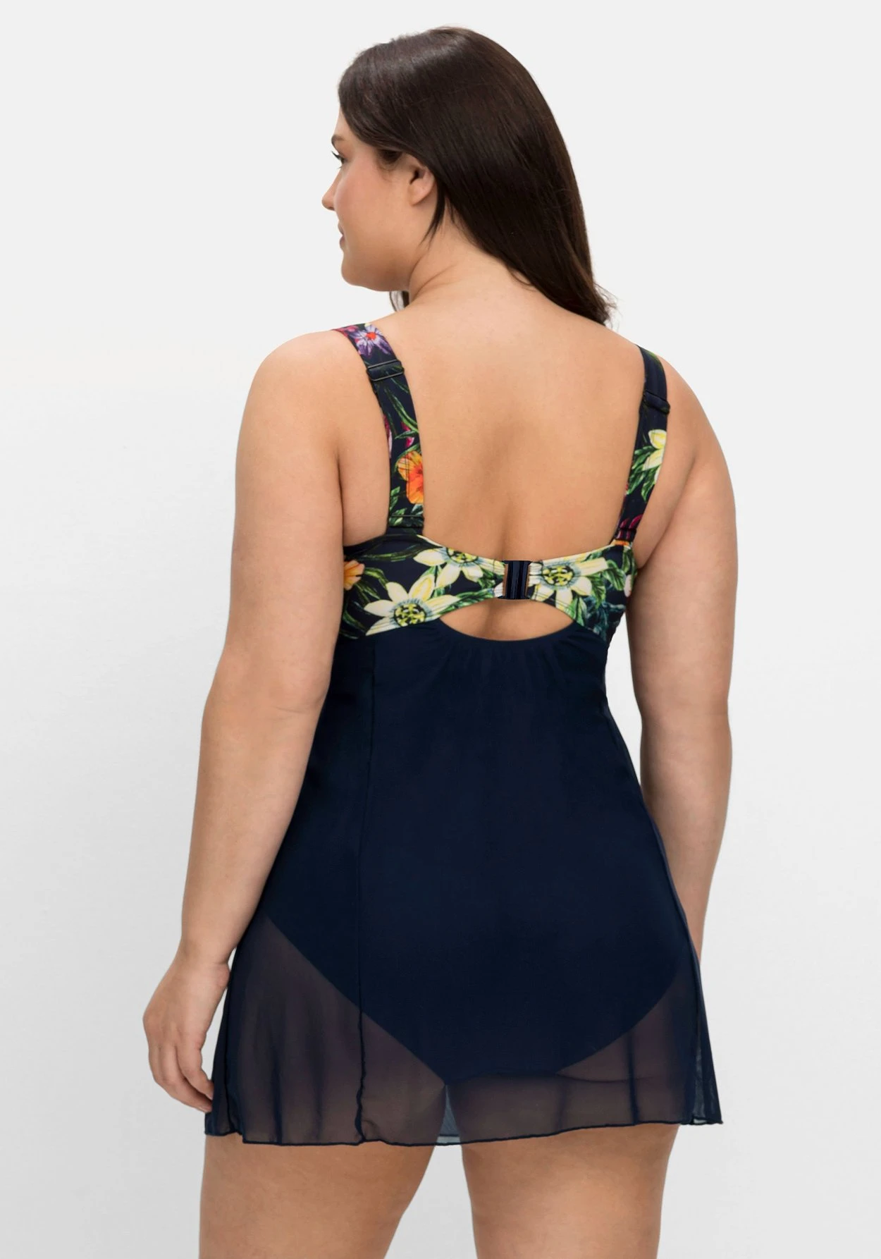 Badekleid Mit Transparentem Mesh-Rock 4 Badekleid Mit Transparentem Mesh-Rock – Bild 2