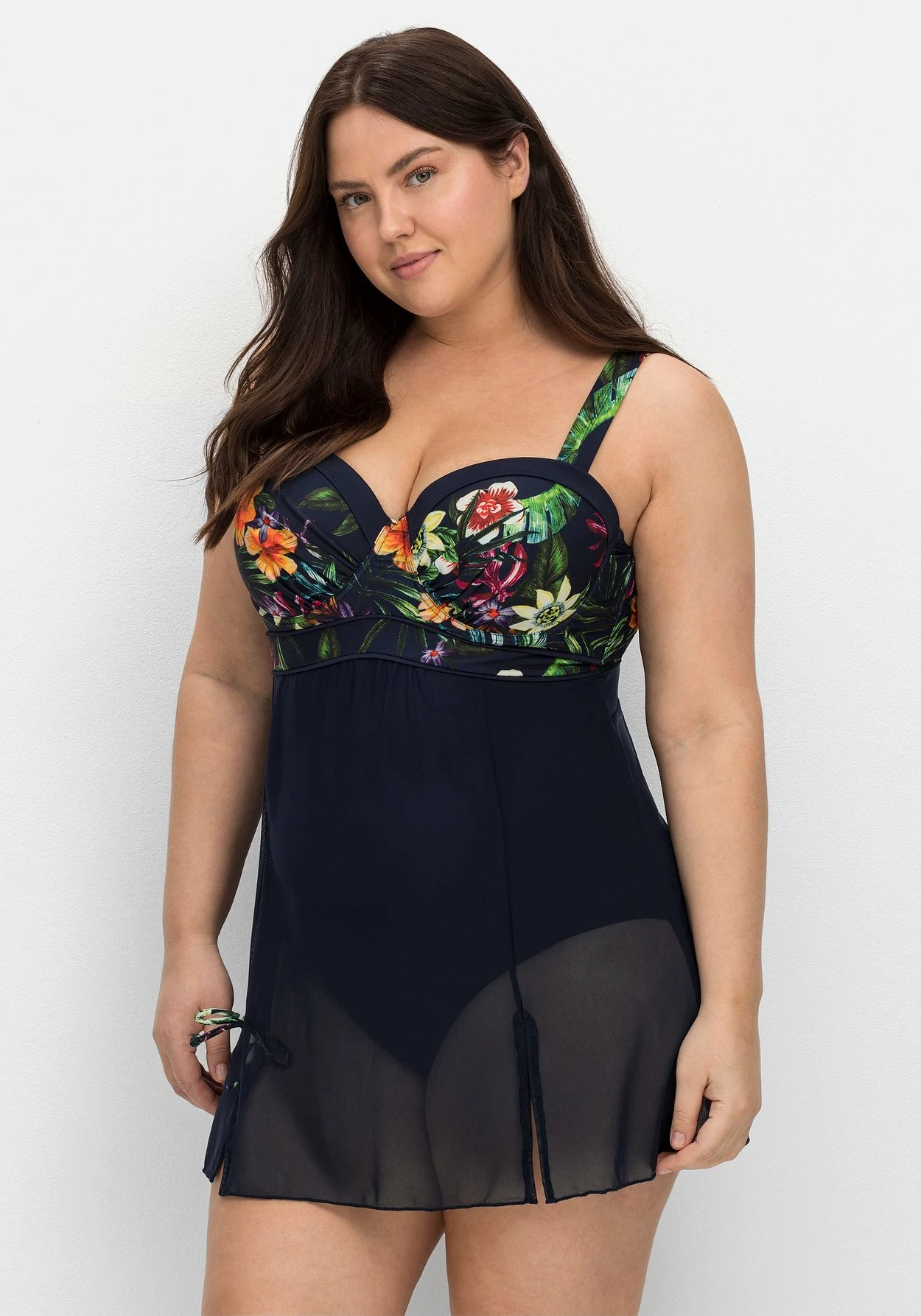 Badekleid Mit Transparentem Mesh-Rock 9 Badekleid Mit Transparentem Mesh-Rock – Bild 7