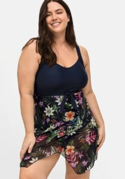 Badekleid Mit Zipfeligem Mesh-Rock 12 Badekleid Mit Zipfeligem Mesh-Rock -Sommertraum Mode 14740501406 04MG6 02 SH