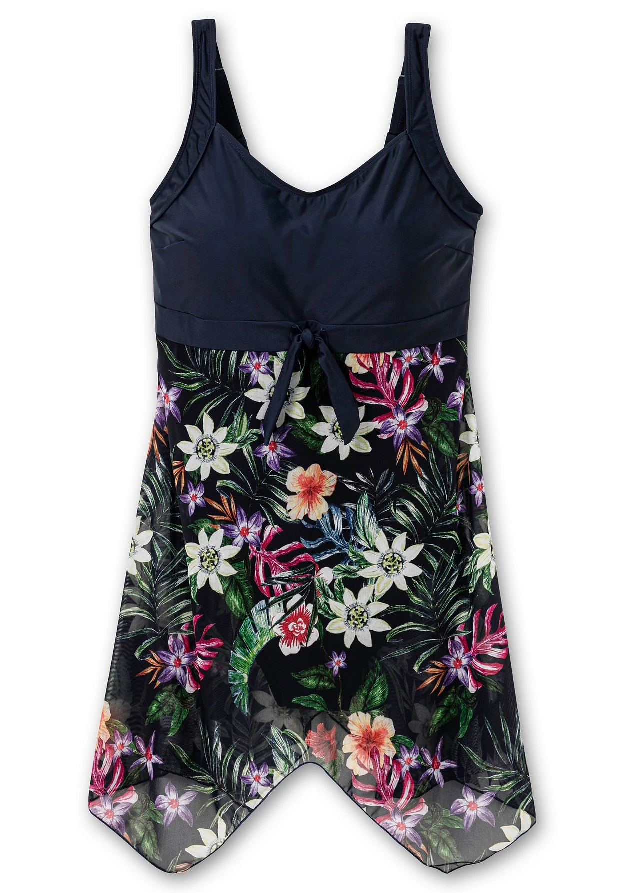 Badekleid Mit Zipfeligem Mesh-Rock 5 Badekleid Mit Zipfeligem Mesh-Rock – Bild 3