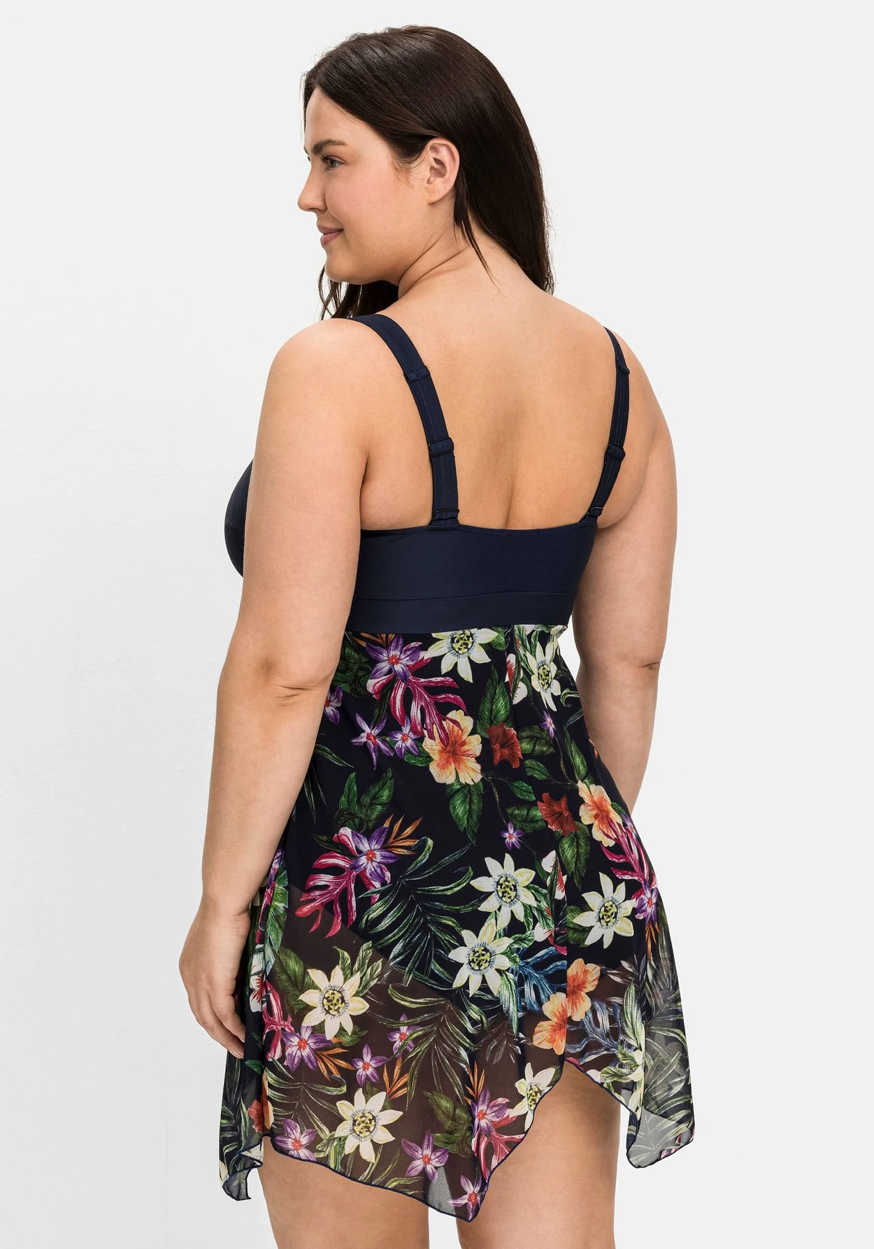 Badekleid Mit Zipfeligem Mesh-Rock 4 Badekleid Mit Zipfeligem Mesh-Rock – Bild 2