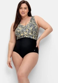 Sheego Badeanzug Mit Tiefem Rücken Und Shaping-Effekt 13 Sheego Badeanzug Mit Tiefem Rücken Und Shaping-Effekt -Sommertraum Mode 14751200289 04MI7 02 SH