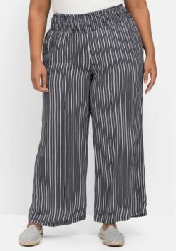 Sheego Gestreifte Strandhose Mit Weitem Bein -Sommertraum Mode 14768701739 04MXH 02 SH