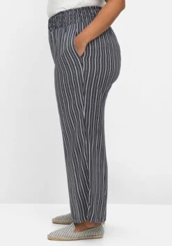 Sheego Gestreifte Strandhose Mit Weitem Bein -Sommertraum Mode 14768701739 04MXJ 02 SH