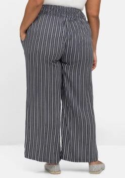 Sheego Gestreifte Strandhose Mit Weitem Bein -Sommertraum Mode 14768701739 04MXL 02 SH