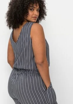 Sheego Strand-Jumpsuit In Wickeloptik -Sommertraum Mode 14768901739 04MX2 02 SH