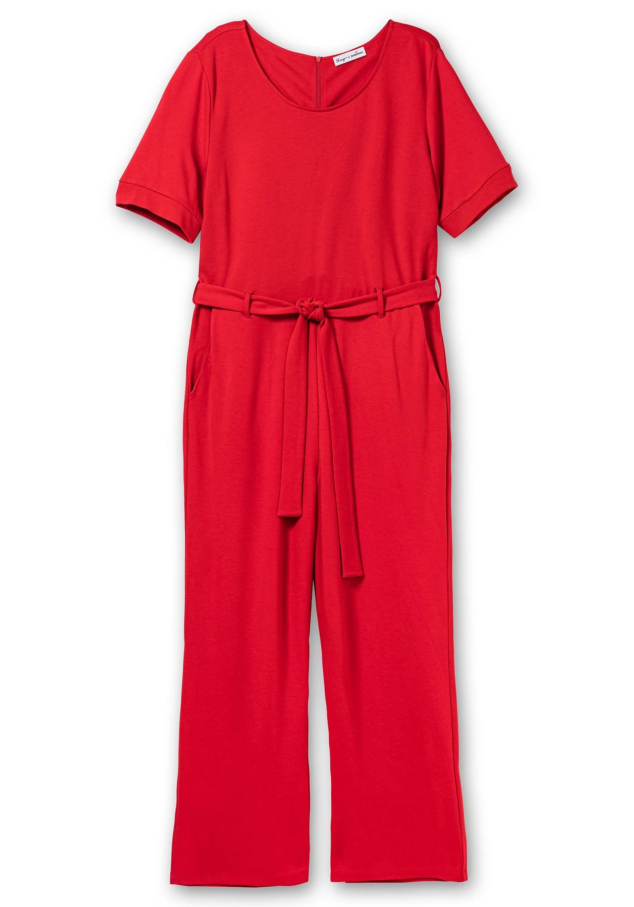 Jumpsuit Mit Bindegürtel Und Weitem Bein 6 Jumpsuit Mit Bindegürtel Und Weitem Bein – Bild 4