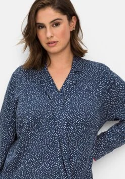 Sheego Tunika Mit Tupfenprint, In Wickeloptik 13 Sheego Tunika Mit Tupfenprint, In Wickeloptik -Sommertraum Mode 14775602119 04MU8 02 SH