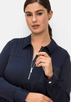 Sheego Longtunika Mit Hemdkragen Und Reißverschluss -Sommertraum Mode 14775700035 04MS6 02 SH