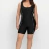 Sheego Schwimmanzug Mit Reißverschluss Und Kurzem Bein 1 Sheego Schwimmanzug Mit Reißverschluss Und Kurzem Bein -Sommertraum Mode 14777100289 04MUT 02 SH