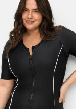 Sheego Schwimmanzug Mit Kurzem Ärmel Und Kurzem Bein -Sommertraum Mode 14778200289 04MVX 02 SH