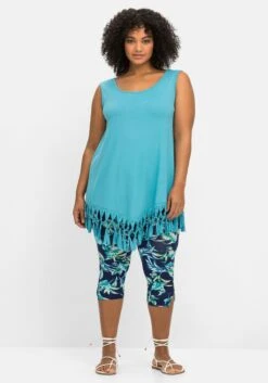 Sommertraum Mode 51 Sheego Strandset Aus Longtop Und Caprileggings