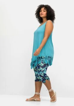 Sheego Strandset Aus Longtop Und Caprileggings -Sommertraum Mode 14785602049 04NGZ 02 SH