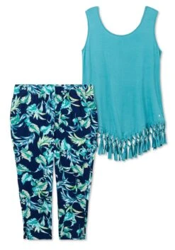 Sheego Strandset Aus Longtop Und Caprileggings -Sommertraum Mode 14785602049 04OOR 00 SH